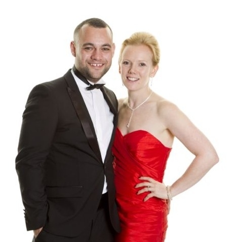 Picture of Charlotte and Gavin at the Little Fingers Charity Ball