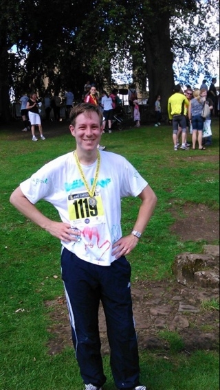 Photo of Mark at his run